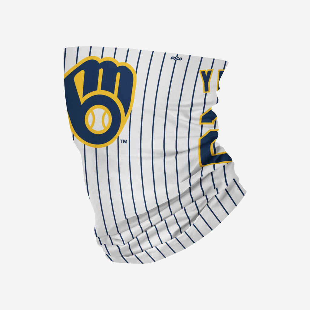 Christian Yelich Milwaukee Brewers Gaiter Scarf FOCO - FOCO.com