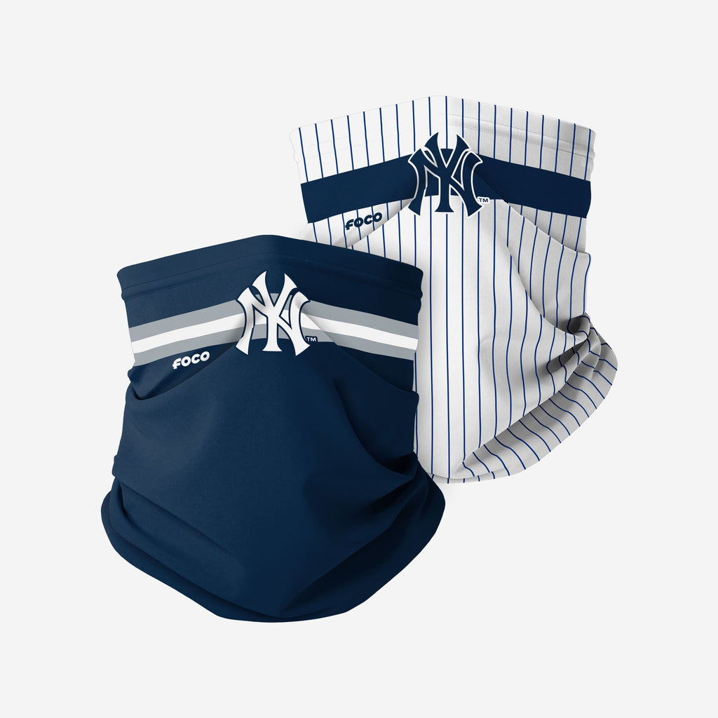 New York Yankees Stitched 2 Pack Gaiter Scarf FOCO - FOCO.com