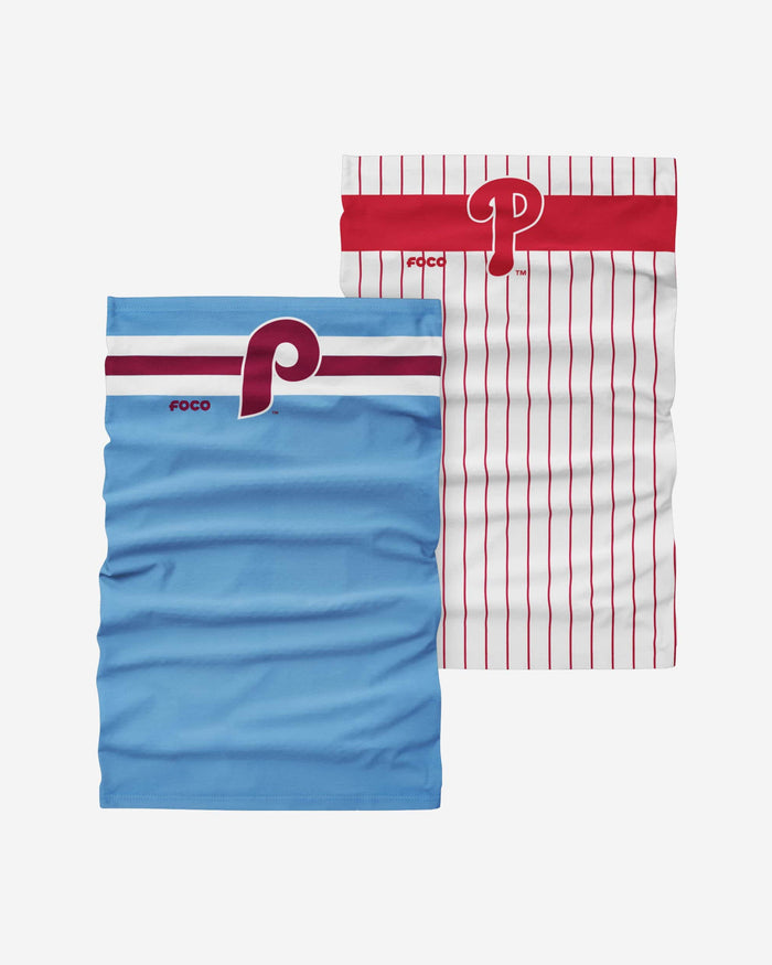 Philadelphia Phillies Stitched 2 Pack Gaiter Scarf FOCO - FOCO.com