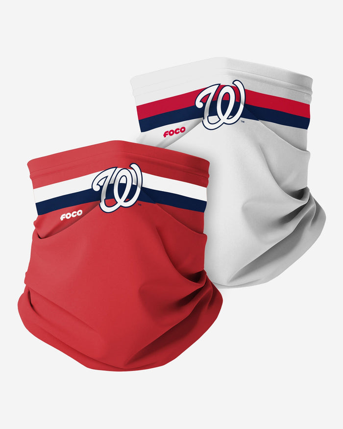 Washington Nationals Stitched 2 Pack Gaiter Scarf FOCO - FOCO.com