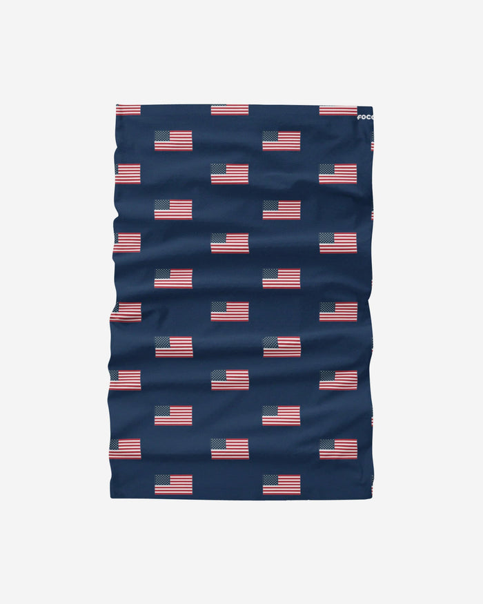 Mini Print American Flags Gaiter Scarf FOCO - FOCO.com