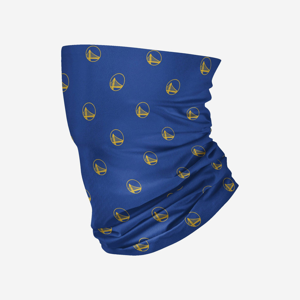 Golden State Warriors Mini Print Logo Gaiter Scarf FOCO - FOCO.com