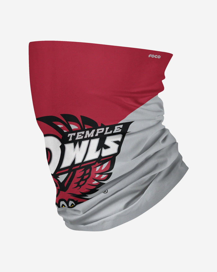 Temple Owls Big Logo Gaiter Scarf FOCO - FOCO.com