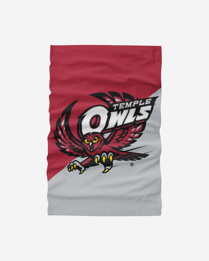 Temple Owls Big Logo Gaiter Scarf FOCO - FOCO.com