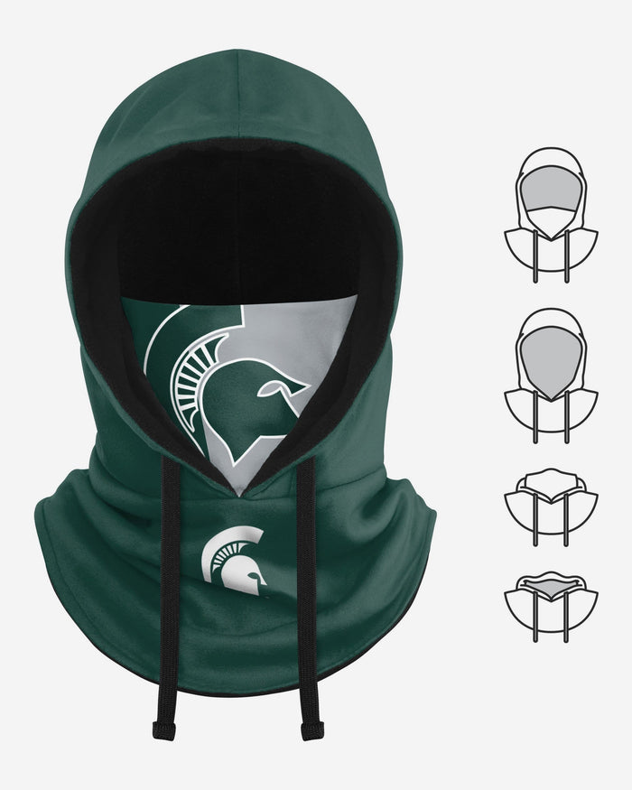 Michigan State Spartans Drawstring Hooded Gaiter FOCO - FOCO.com