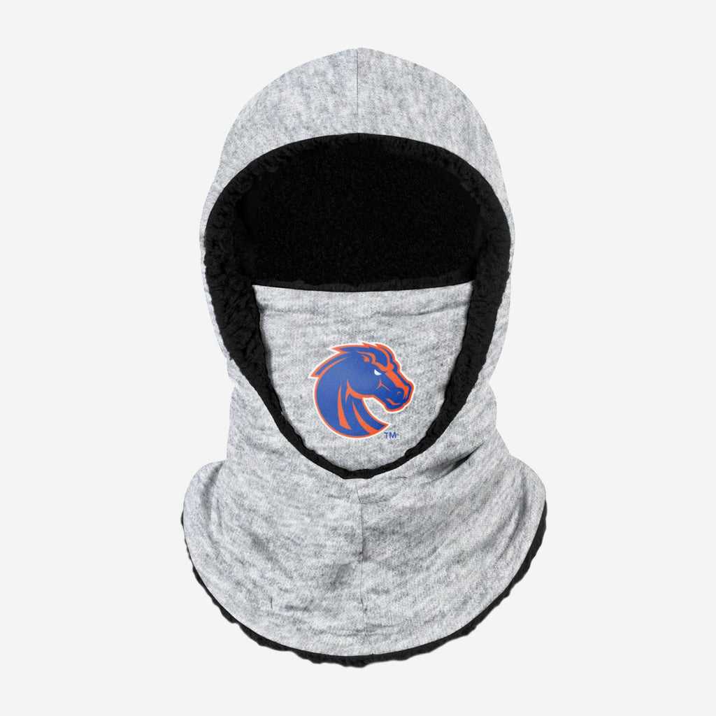 Boise State Broncos Heather Grey Big Logo Hooded Gaiter FOCO - FOCO.com