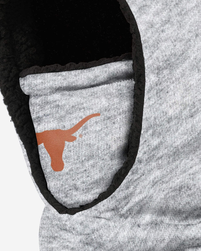 Texas Longhorns Heather Grey Big Logo Hooded Gaiter FOCO - FOCO.com