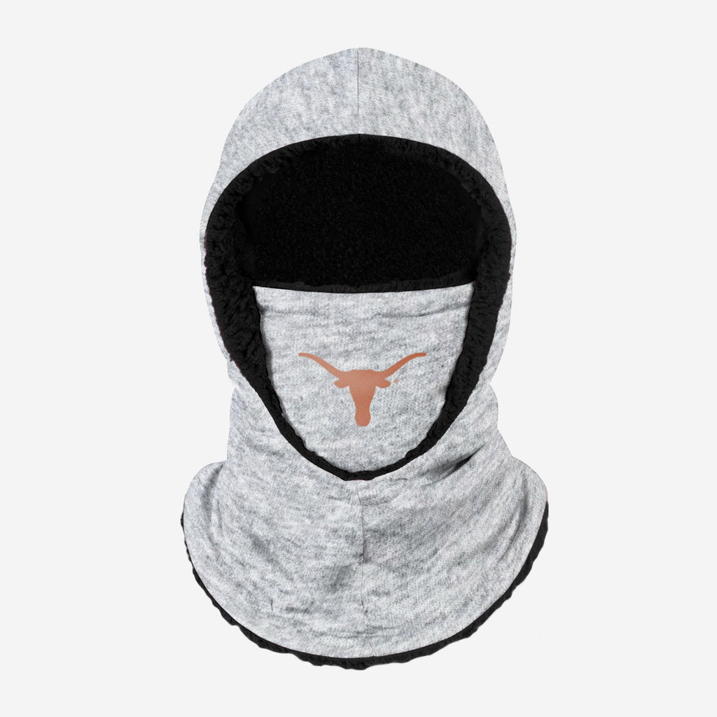 Texas Longhorns Heather Grey Big Logo Hooded Gaiter FOCO - FOCO.com