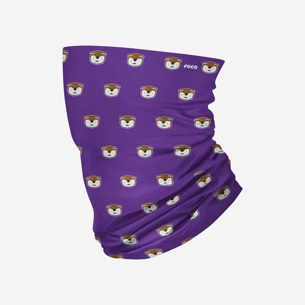 Mike The Tiger LSU Tigers Mini Print Mascot Gaiter Scarf FOCO - FOCO.com