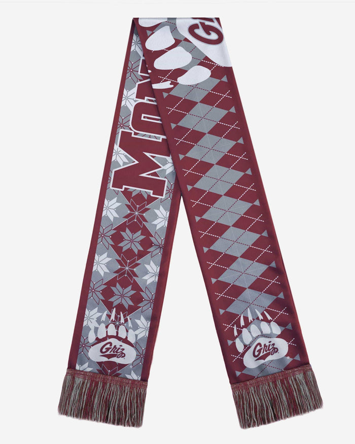 Montana Grizzlies Reversible Ugly Scarf FOCO - FOCO.com