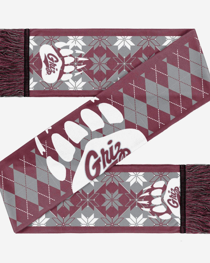 Montana Grizzlies Reversible Ugly Scarf FOCO - FOCO.com