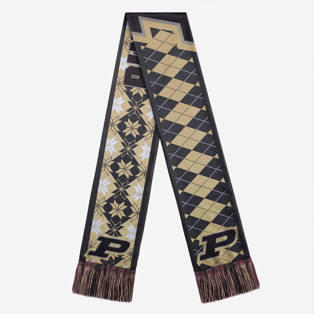 Purdue Boilermakers Reversible Ugly Scarf FOCO - FOCO.com