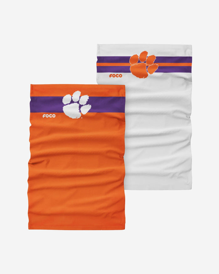 Clemson Tigers Stitched 2 Pack Gaiter Scarf FOCO - FOCO.com