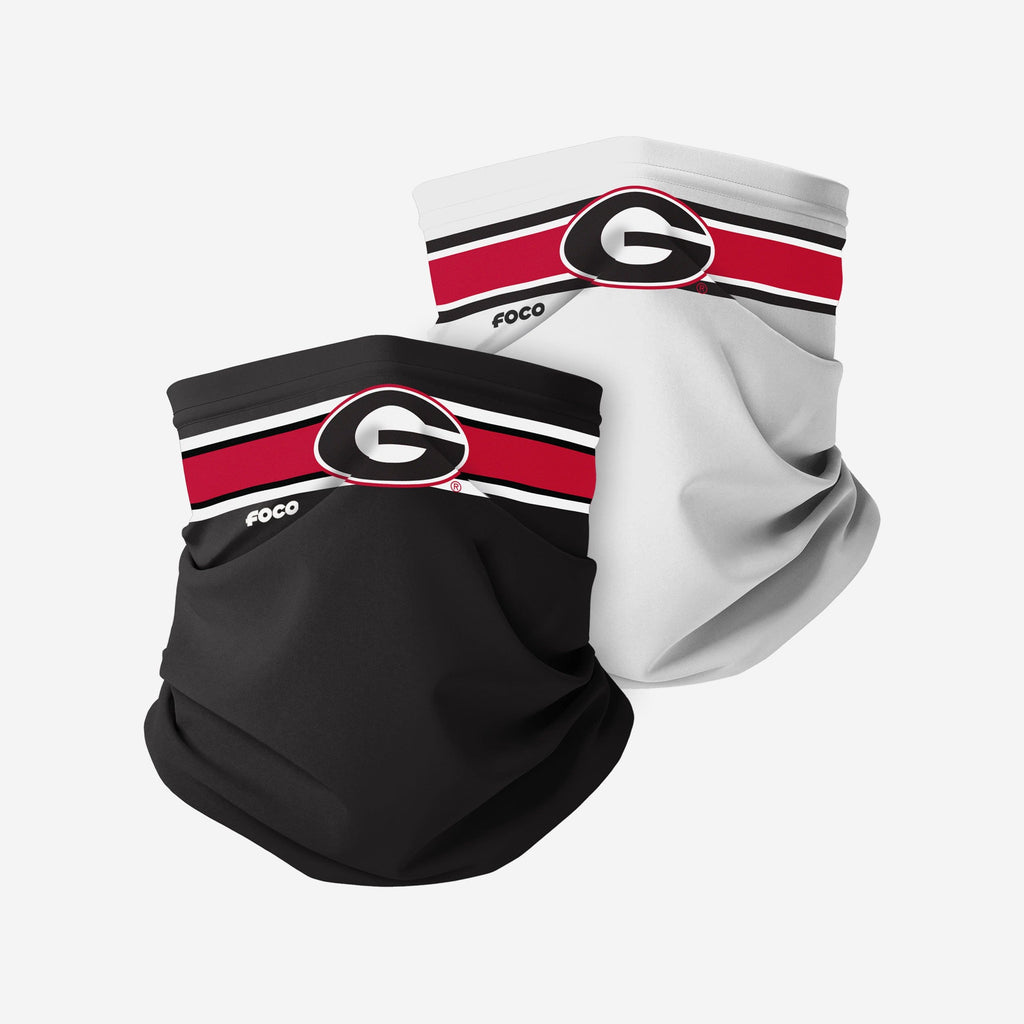 Georgia Bulldogs Stitched 2 Pack Gaiter Scarf FOCO - FOCO.com