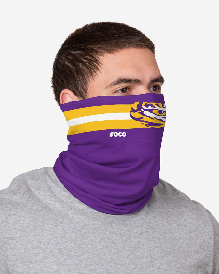 LSU Tigers Stitched 2 Pack Gaiter Scarf FOCO - FOCO.com