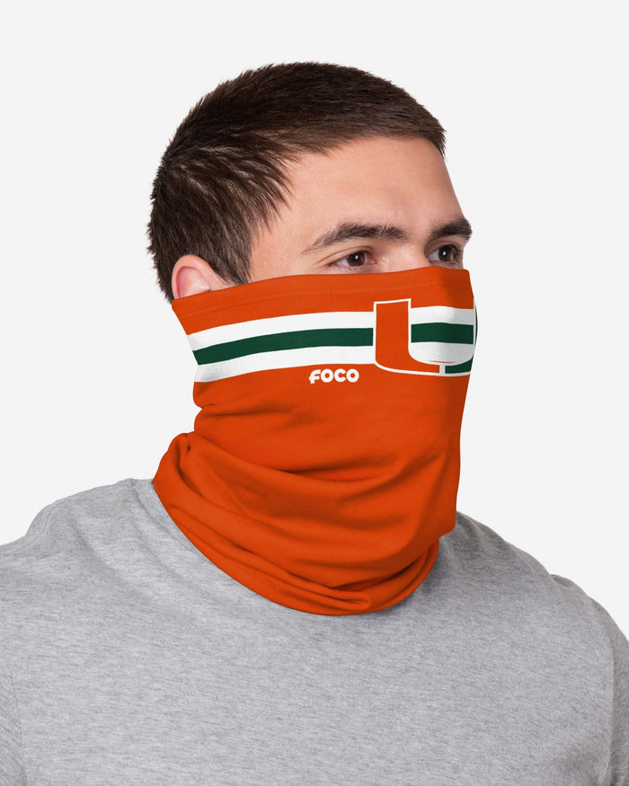 Miami Hurricanes Stitched 2 Pack Gaiter Scarf FOCO - FOCO.com