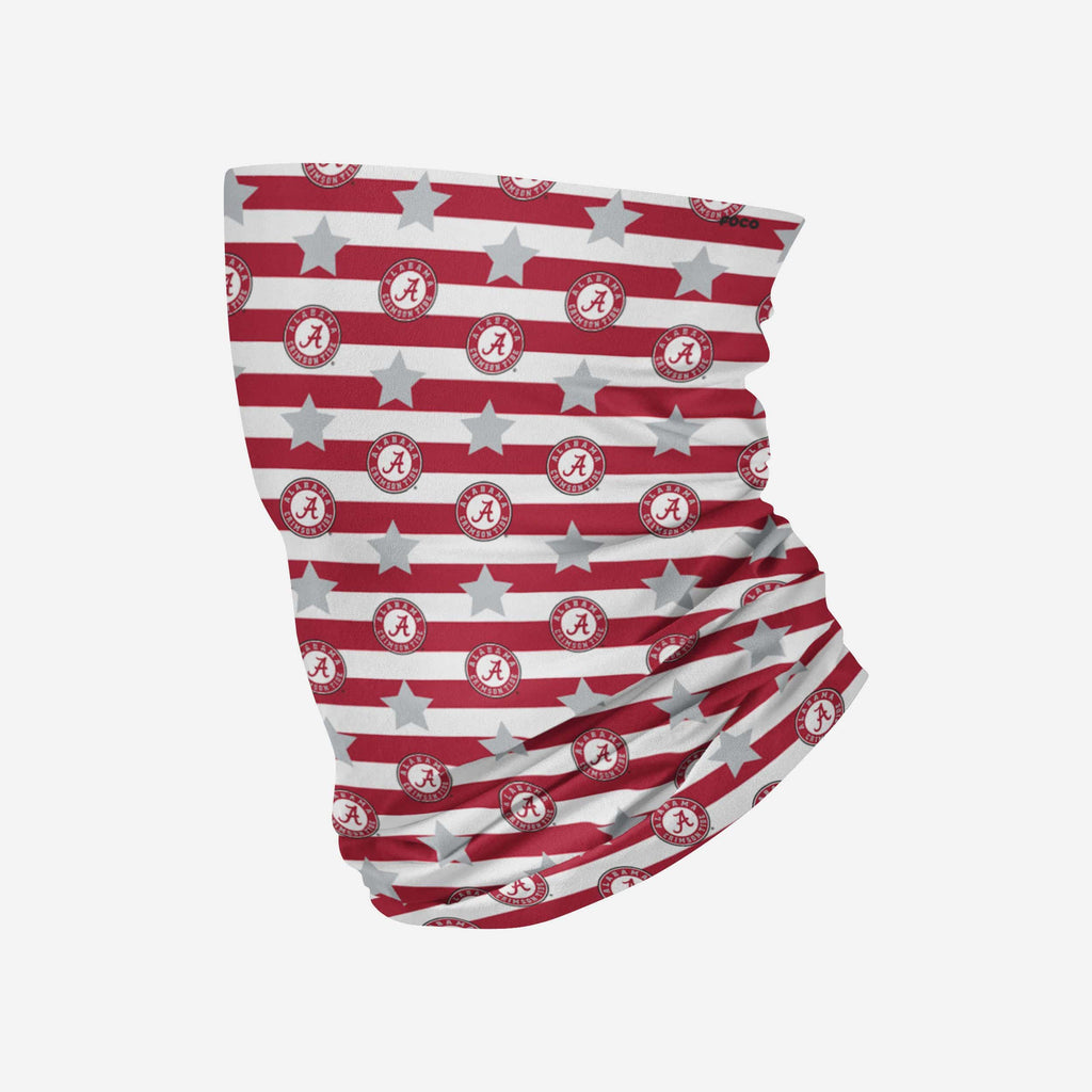 Alabama Crimson Tide Stars & Stripes Gaiter Scarf FOCO - FOCO.com