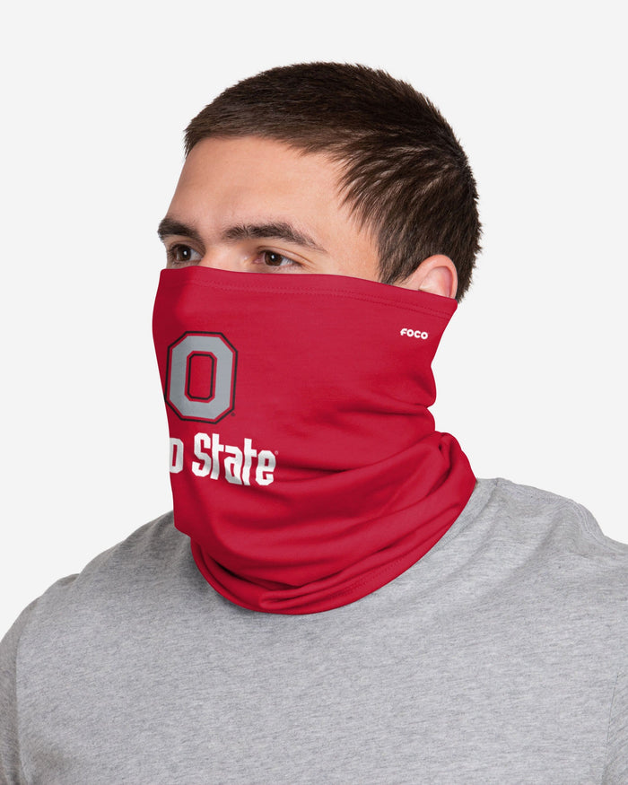 Ohio State Buckeyes Team Logo Stitched Gaiter Scarf FOCO - FOCO.com