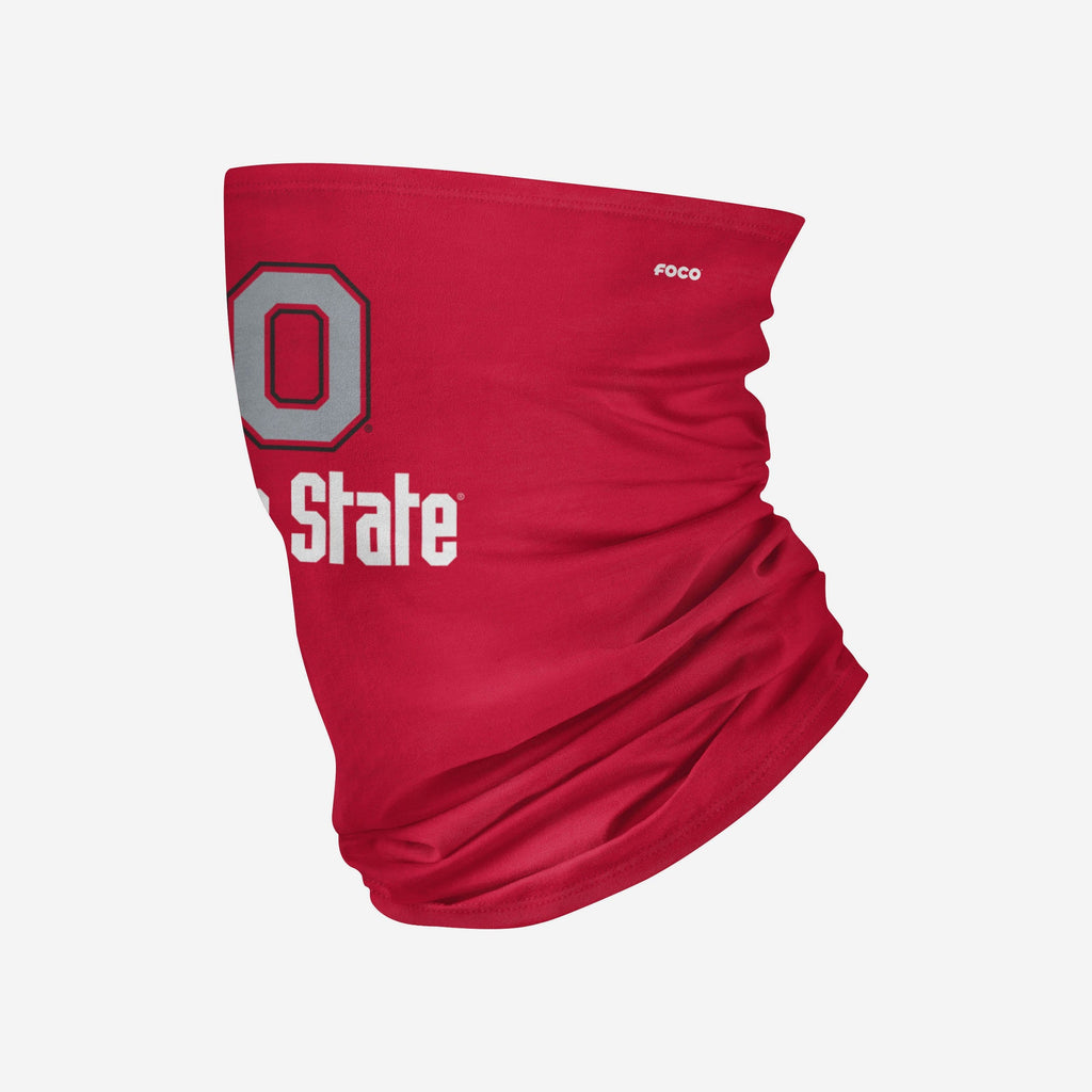 Ohio State Buckeyes Team Logo Stitched Gaiter Scarf FOCO - FOCO.com