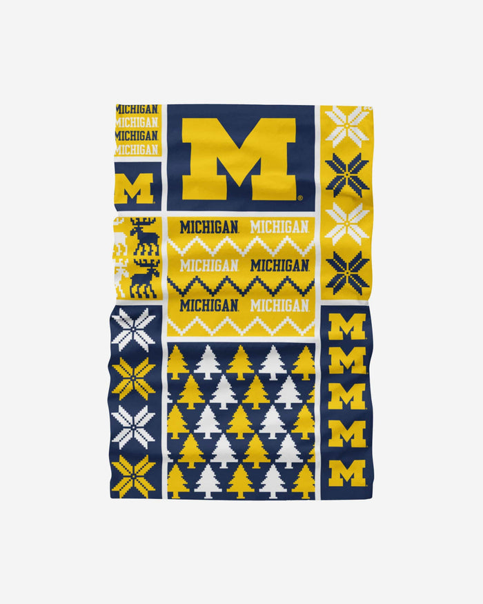 Michigan Wolverines Busy Block Gaiter Scarf FOCO - FOCO.com