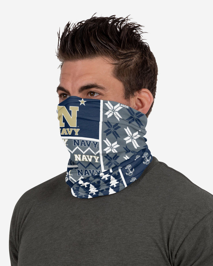 Navy Midshipmen Busy Block Gaiter Scarf FOCO - FOCO.com