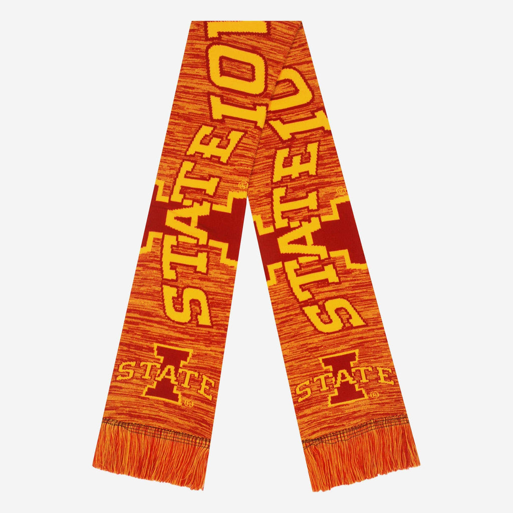 Iowa State Cyclones Wordmark Big Logo Colorblend Scarf FOCO - FOCO.com