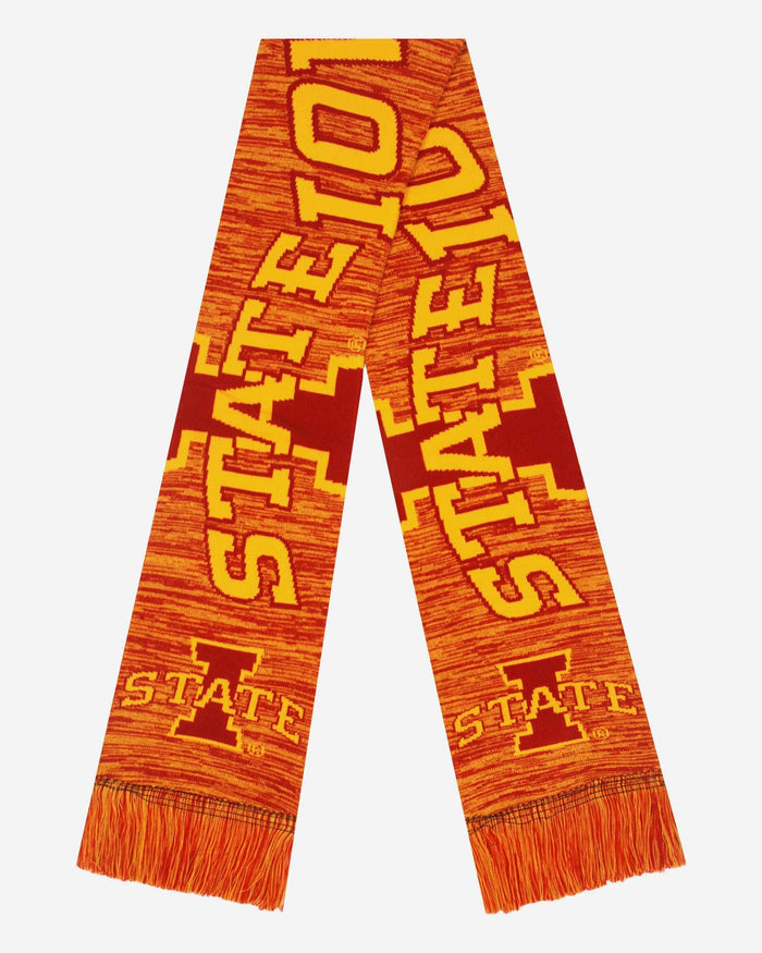 Iowa State Cyclones Wordmark Big Logo Colorblend Scarf FOCO - FOCO.com