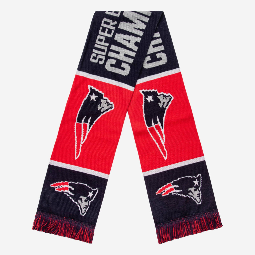 New England Patriots Super Bowl LIII Champions Scarf FOCO - FOCO.com