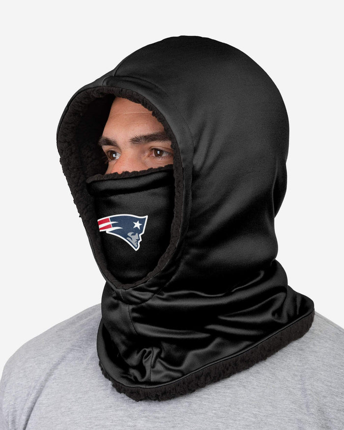 New England Patriots Black Hooded Gaiter FOCO - FOCO.com