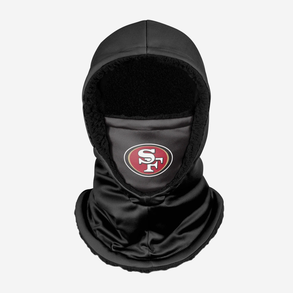 San Francisco 49ers Black Hooded Gaiter FOCO - FOCO.com