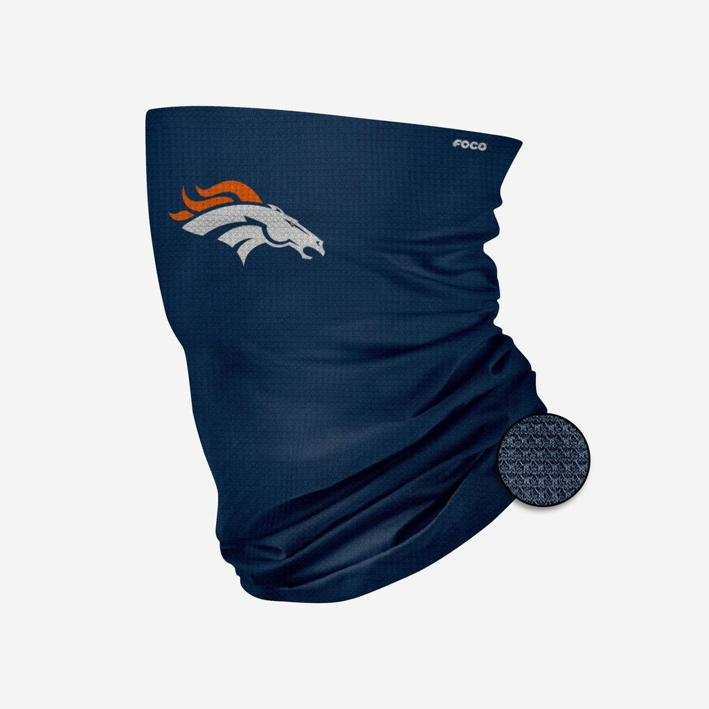 Denver Broncos Big Logo Waffle Gaiter Scarf FOCO - FOCO.com