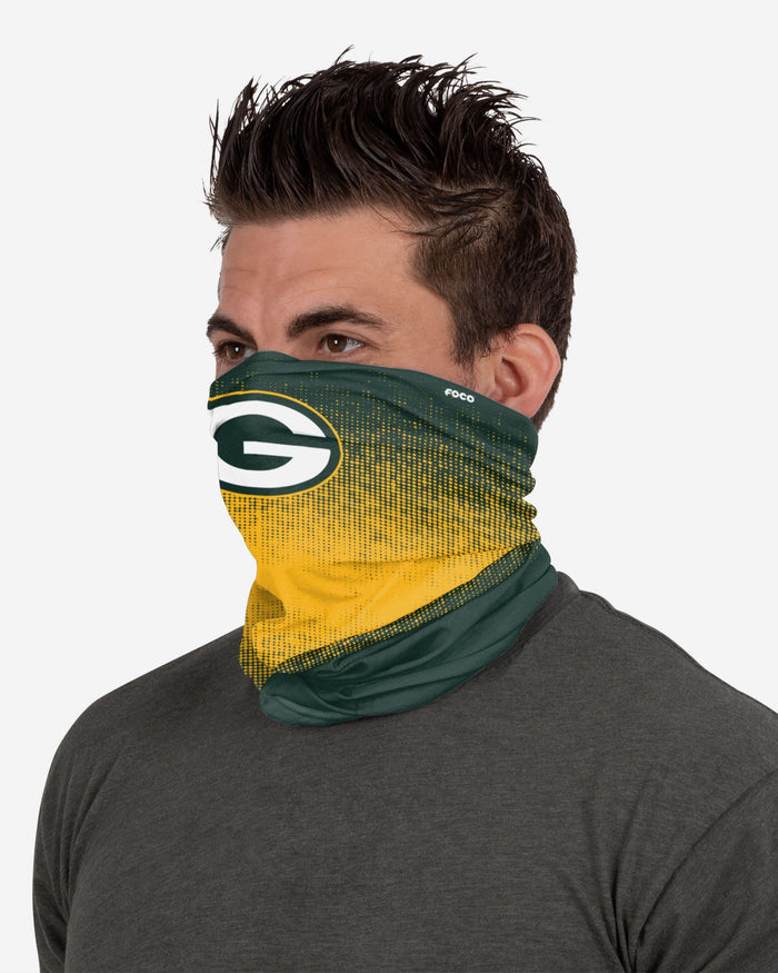 Green Bay Packers Reversible Camo Gradient Gaiter Scarf FOCO - FOCO.com