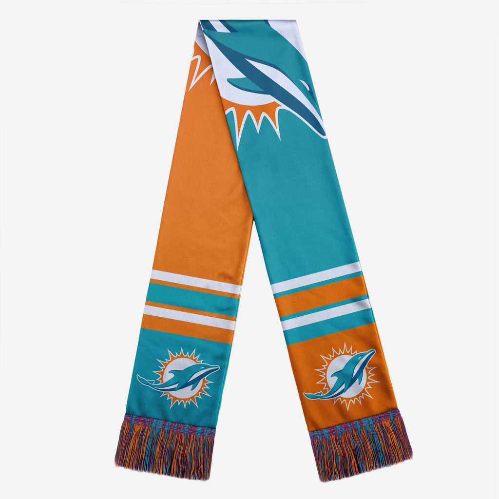 Miami Dolphins Colorblock Scarf FOCO - FOCO.com