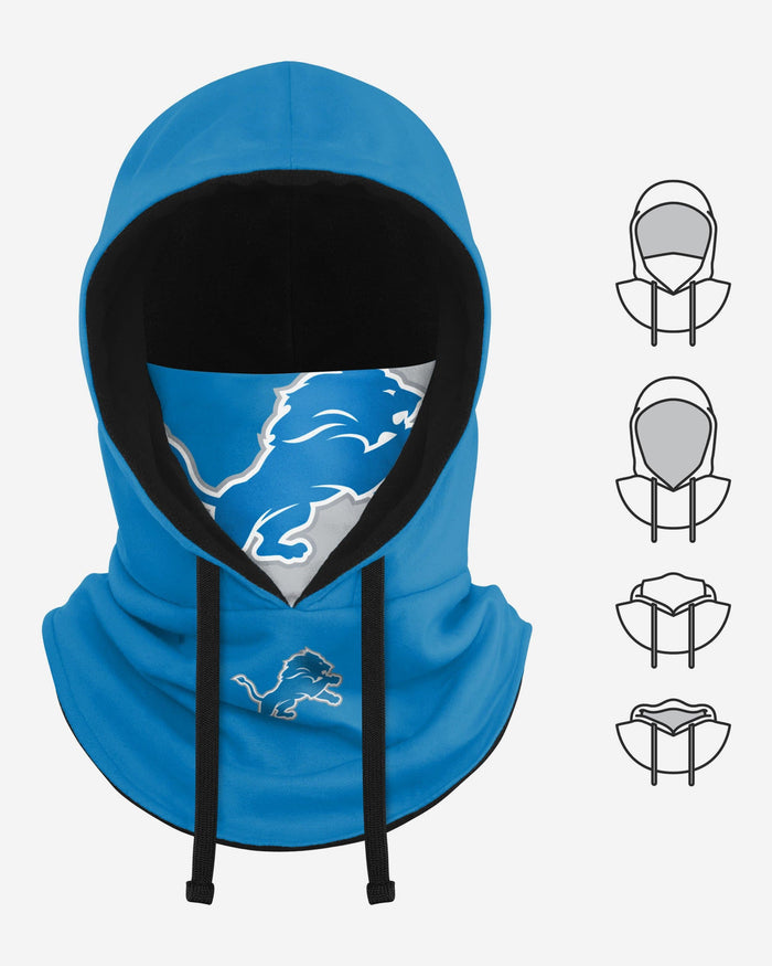 Detroit Lions Drawstring Hooded Gaiter FOCO - FOCO.com