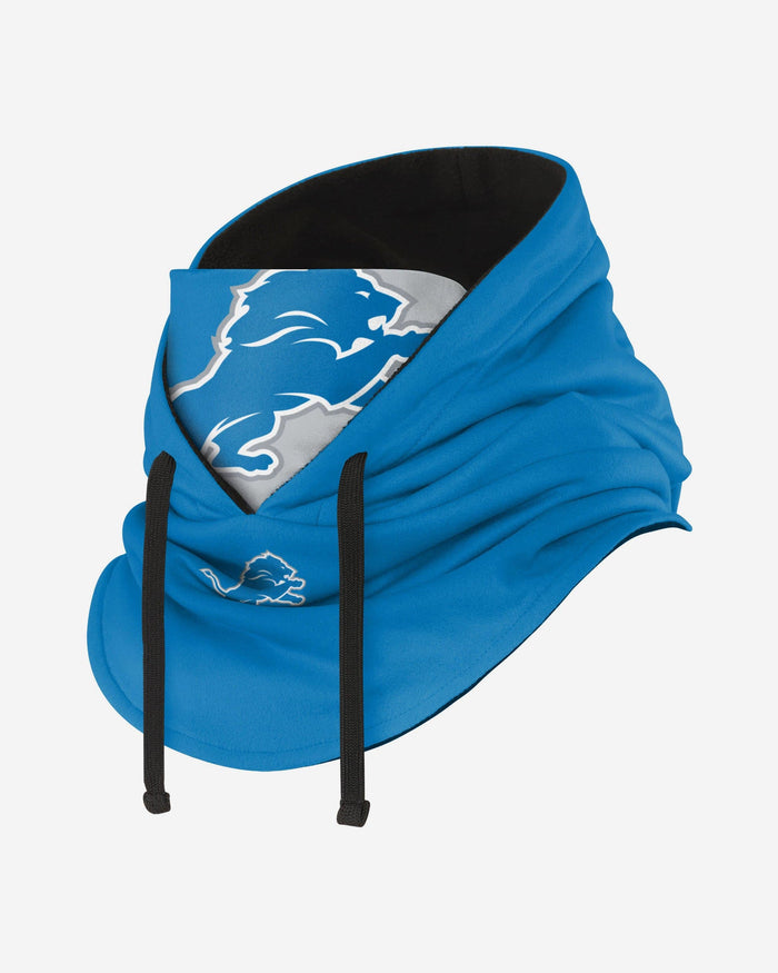 Detroit Lions Drawstring Hooded Gaiter FOCO - FOCO.com