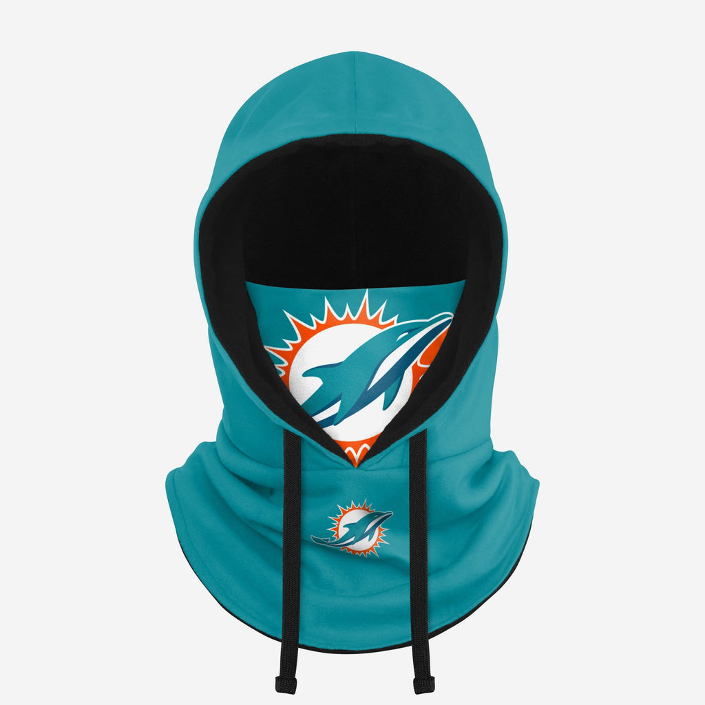 Miami Dolphins Drawstring Hooded Gaiter FOCO - FOCO.com