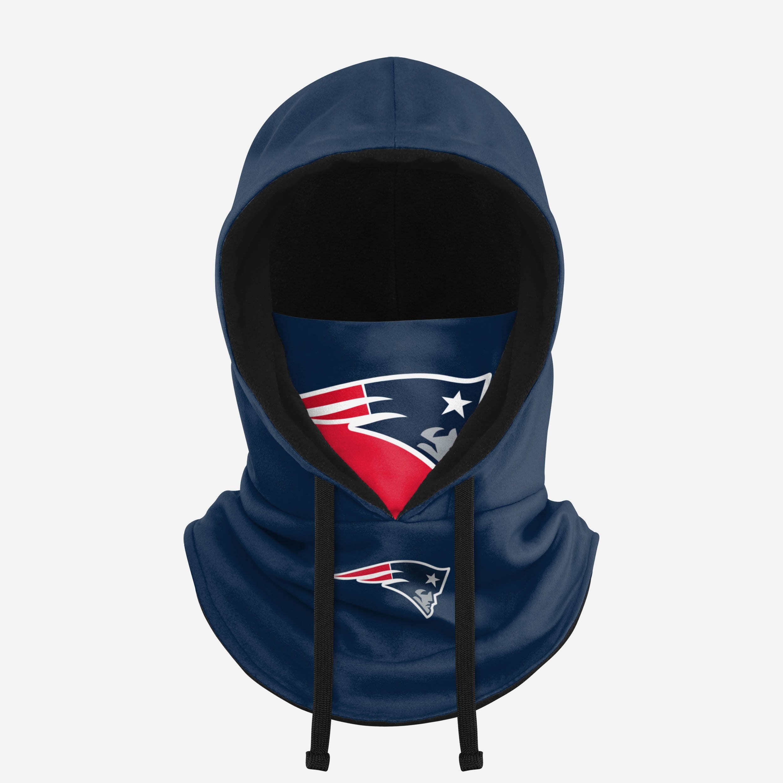 New England Patriots NFL Black Hooded Gaiter