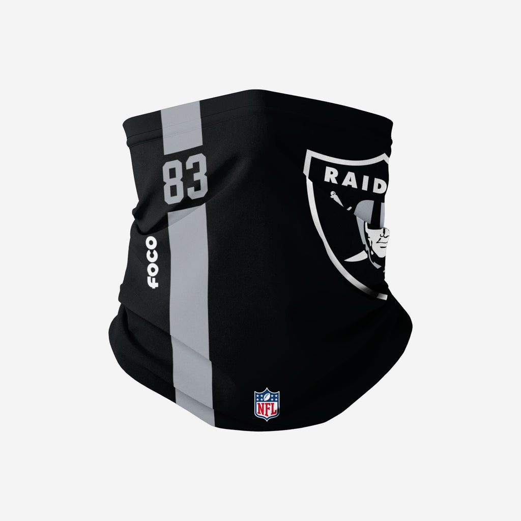 Darren Waller Las Vegas Raiders On-Field Sideline Logo Gaiter Scarf FOCO - FOCO.com