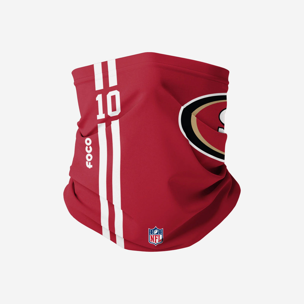 Jimmy Garoppolo San Francisco 49ers On-Field Sideline Logo Gaiter Scarf FOCO - FOCO.com