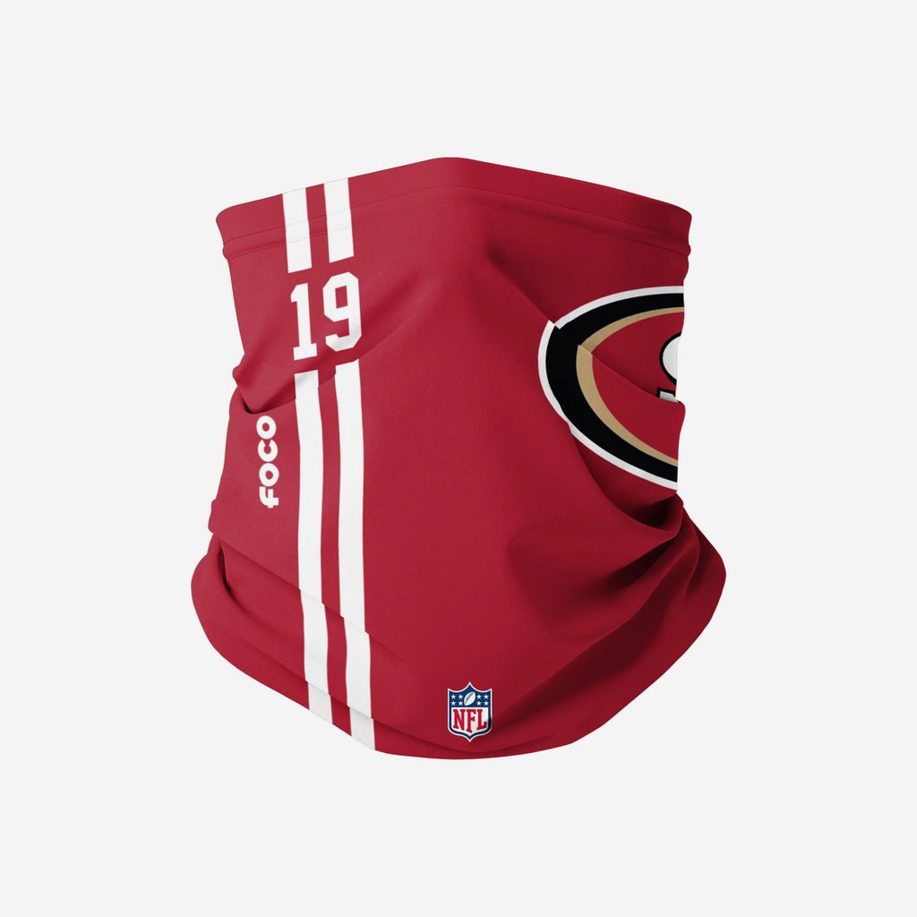 Deebo Samuel San Francisco 49ers On-Field Sideline Logo Gaiter Scarf FOCO - FOCO.com