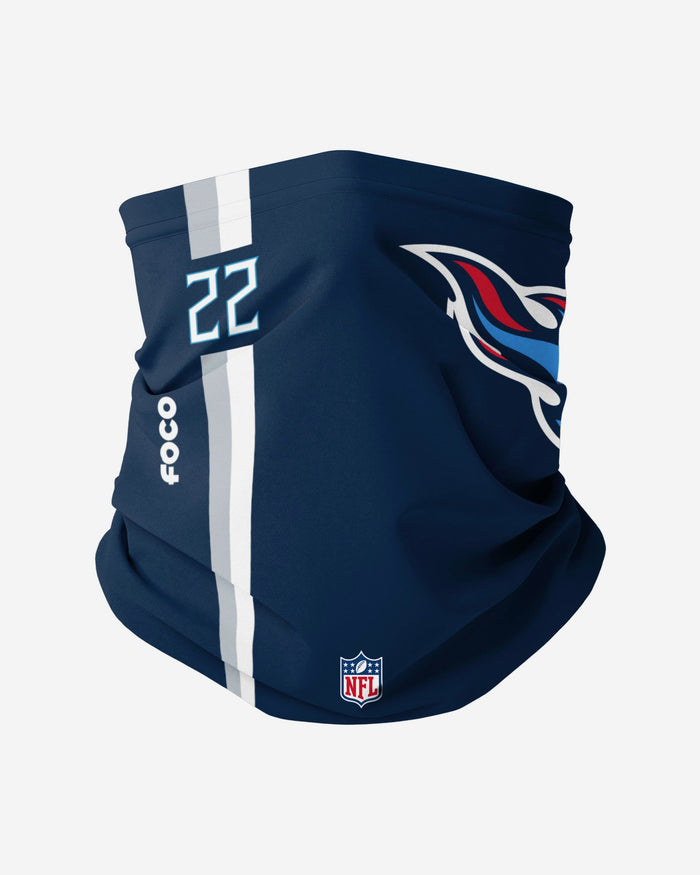 Derrick Henry Tennessee Titans On-Field Sideline Logo Gaiter Scarf FOCO - FOCO.com