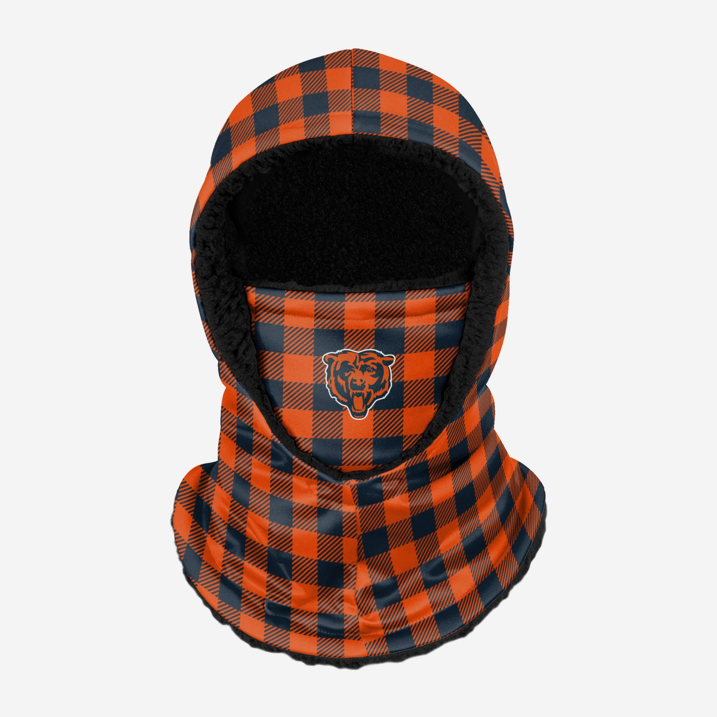 FOCO Chicago Bears NFL Mens Plaid Bib Overalls