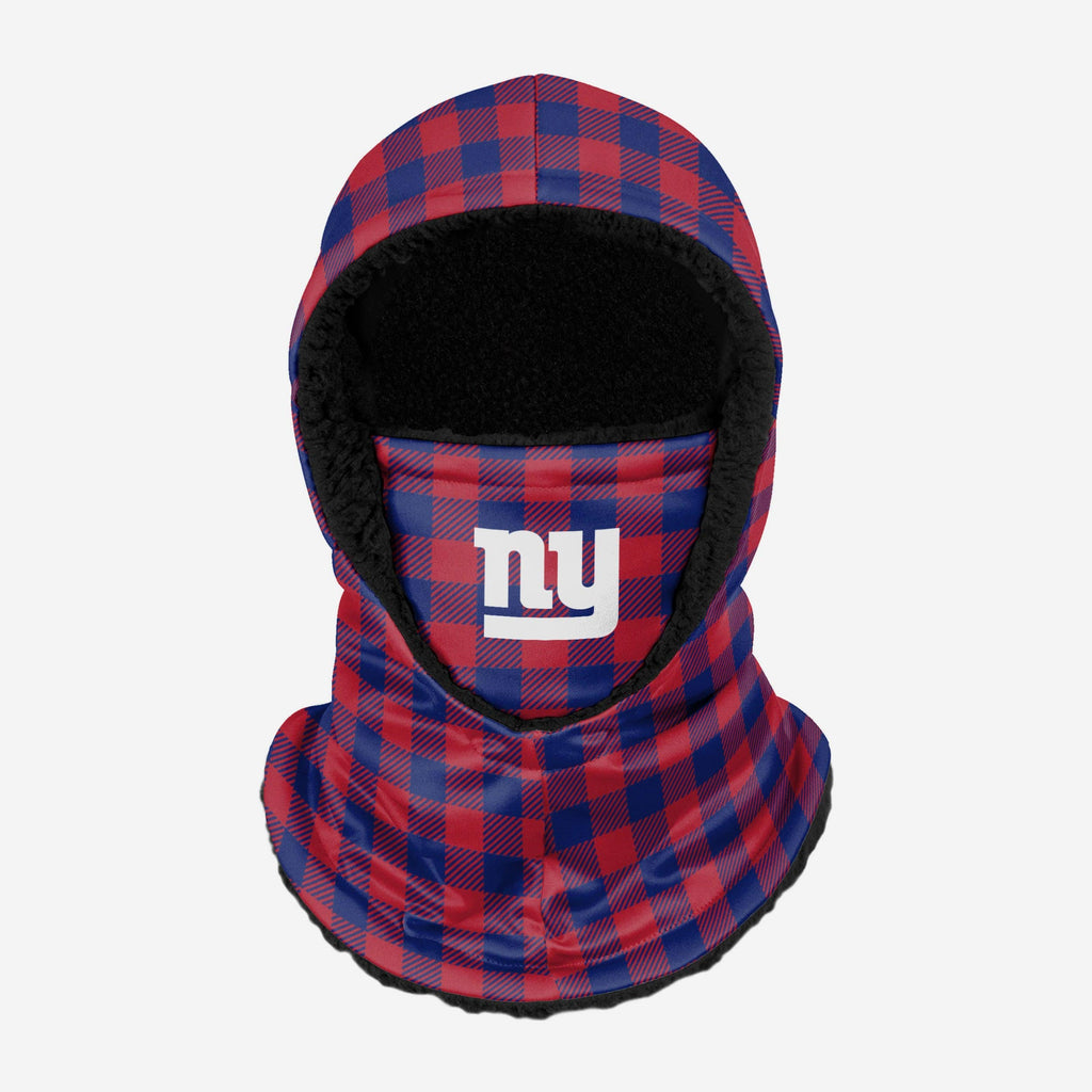 New York Giants Plaid Hooded Gaiter FOCO - FOCO.com