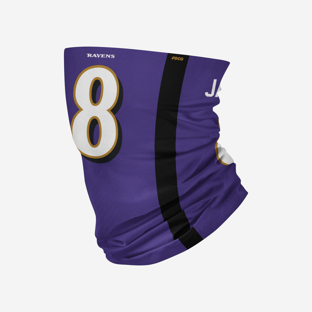 Lamar Jackson Baltimore Ravens Gaiter Scarf FOCO - FOCO.com