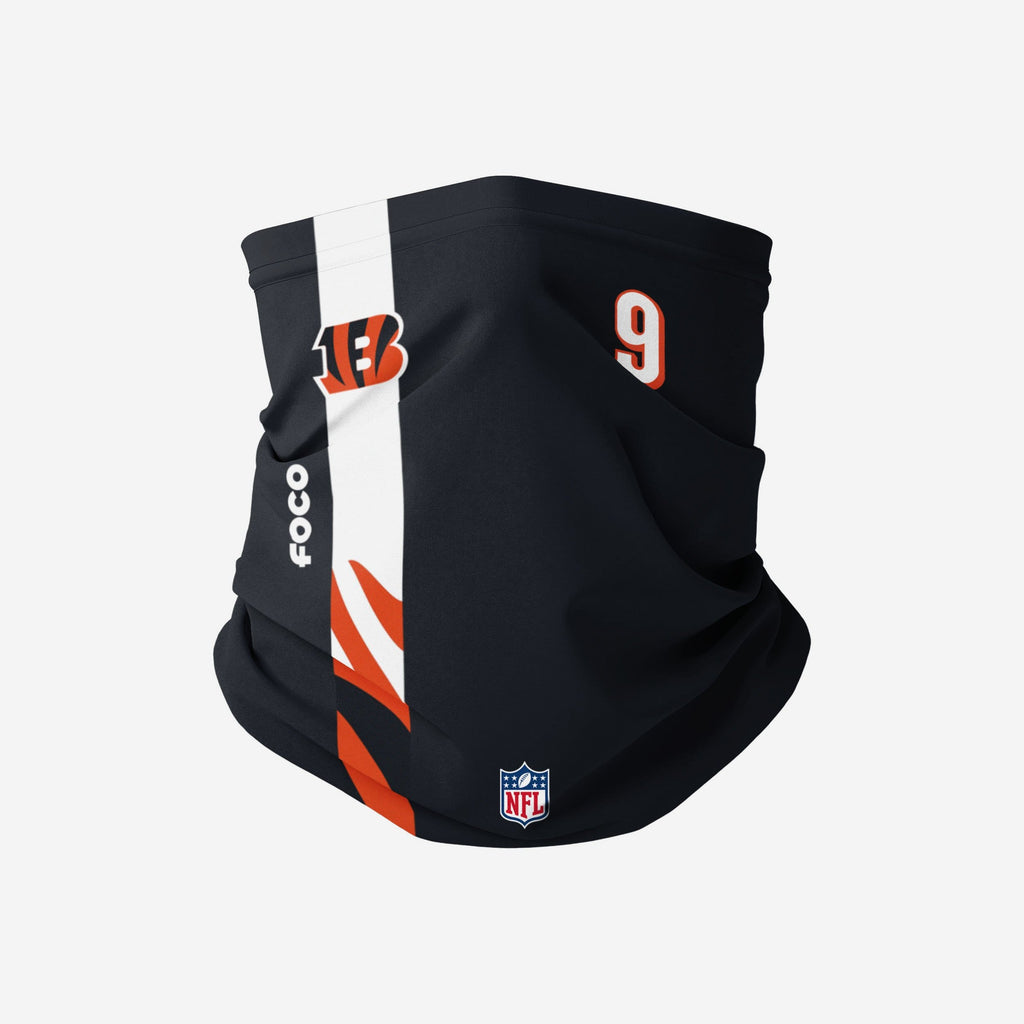 Joe Burrow Cincinnati Bengals On-Field Sideline Gaiter Scarf FOCO - FOCO.com