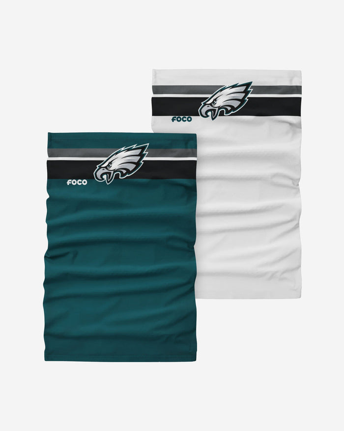 Philadelphia Eagles Stitched 2 Pack Gaiter Scarf FOCO - FOCO.com