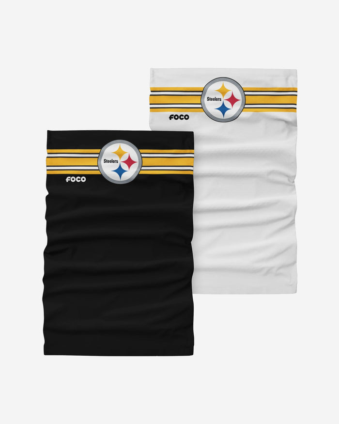 Pittsburgh Steelers Stitched 2 Pack Gaiter Scarf FOCO - FOCO.com