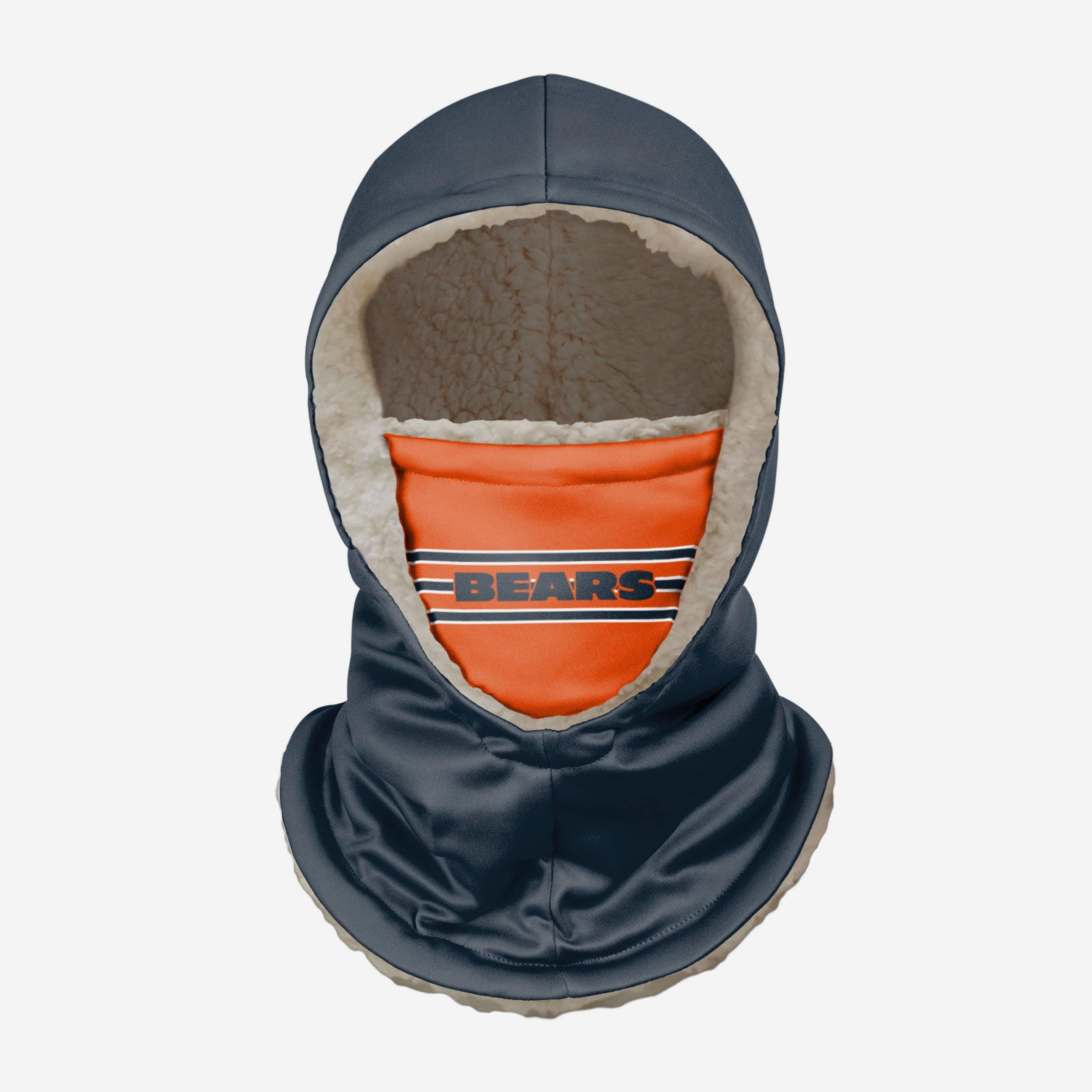 FOCO Chicago Bears Solid Gaiter Hoodie, Mens Size: M