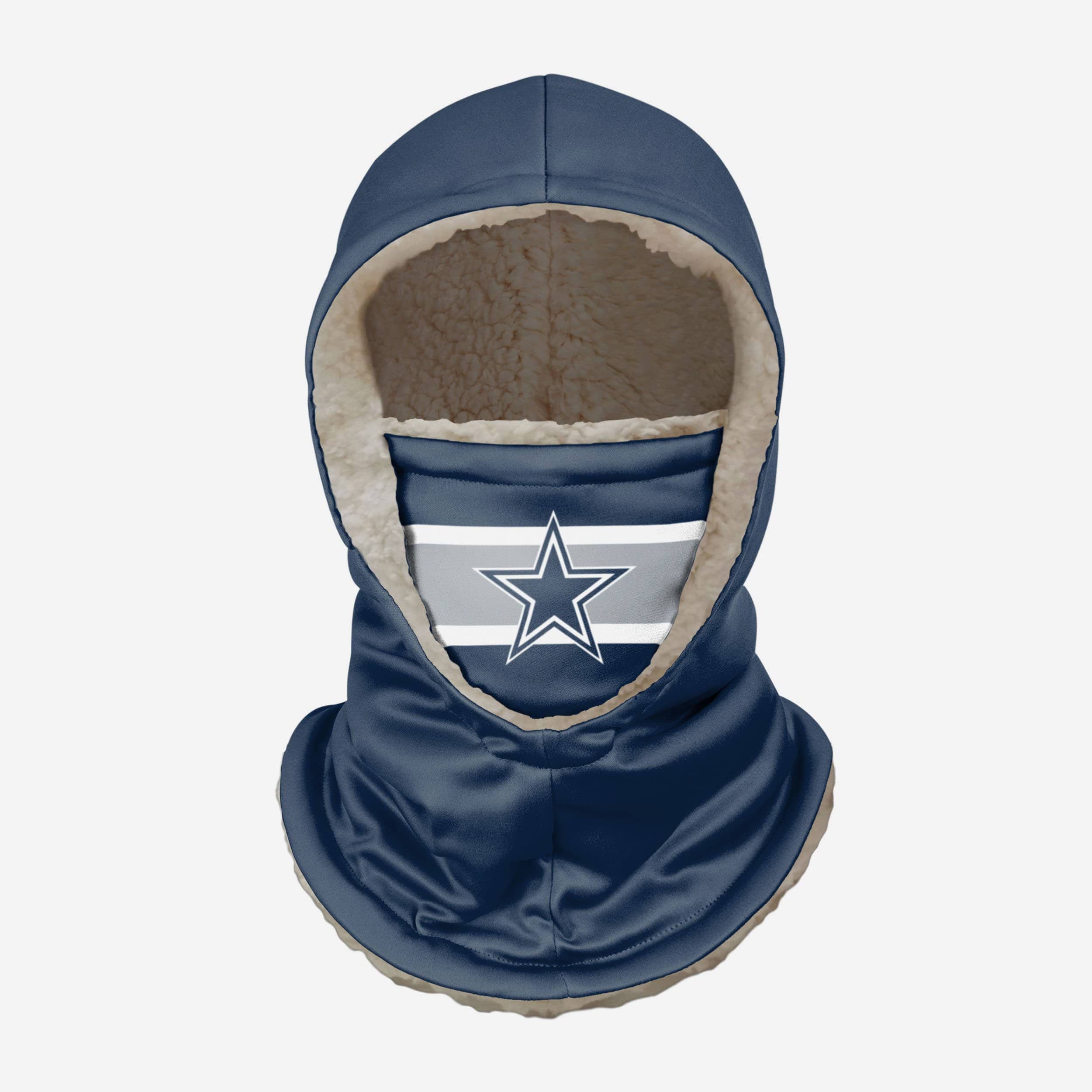 Dallas Cowboys NFL Heather Grey Big Logo Hooded Gaiter