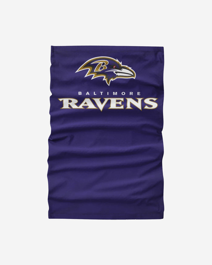 Baltimore Ravens Team Logo Stitched Gaiter Scarf FOCO - FOCO.com